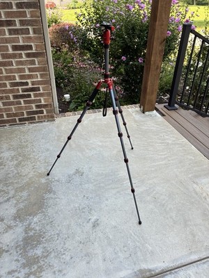 Promaster XC522 Compact Travel Tripod Monopod Red Aluminum Ball Head
