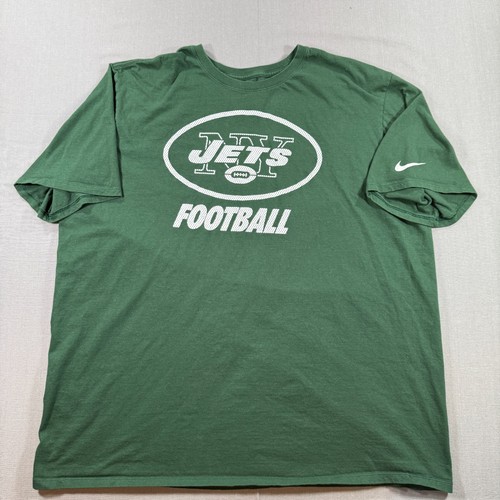 Nike New York Jets T-Shirt Herren 3XL Grün Tee Kurzarm NFL Grafik
