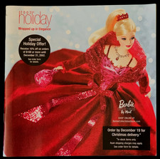 Barbie 2002 Holiday Elegance Mail Order Doll Catalog EXC Mackie, Kong, More 27pg