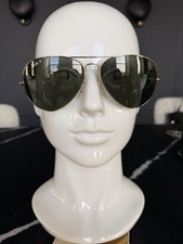Ray-Ban Aviator Gold Metal Men's Polarized Sunglasses Black Glass Lens UV400