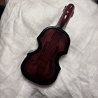 L G Wright Amethyst Glass Violin Cello Trinket Dish/ashtray vintage mid century  — photo 3