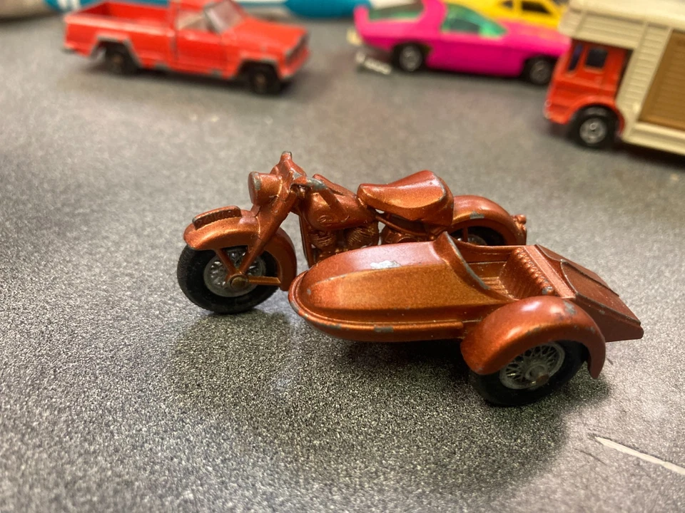 Motocicleta Harley Davison A3 Lesney Matchbox #66 LEER DESCRIPCIÓN Foto 2 de 4