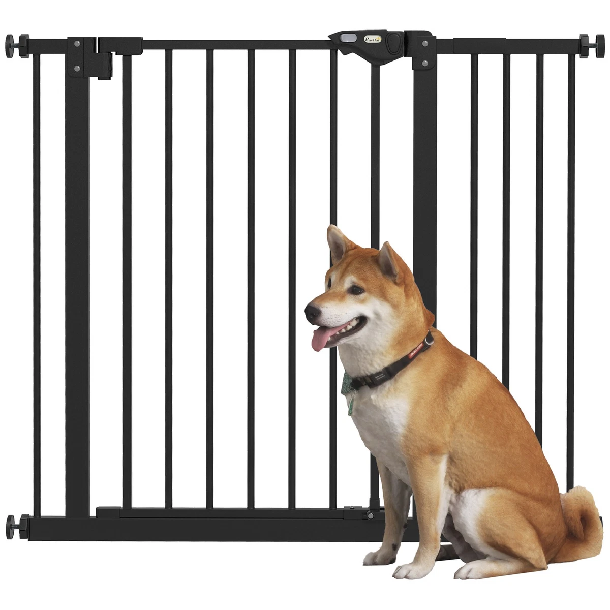 ADAVIN Barriera per animali da giardino con cancello 91,4 cm (altezza) x 91,4 m (L) 14 pannelli, in filo metallico antiruggine per cani conigli, recinzioni per animali domestici, bordo ad arco nero