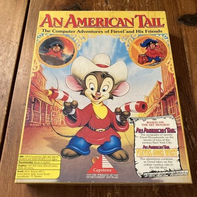 Vtg An American Tail The Computer Adventures of Fievel and His Friends PC Game