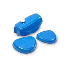 Set Tank + Seitendeckel versiegelt 1.Wahl für Simson S51 S70 - blau himmelblau
