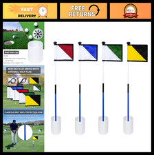 3ft Golf Flagstick Hole Cup Set - Double-Sided Putting Green Flags for Practic