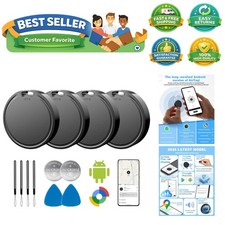 Air Tags for Android,Air Tags-4 Pack Android,Android Tracker Tags,2 Battery ...