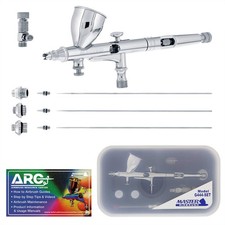 Master Airbrush G444-SET Dual-Action Gravity Feed Airbrush Professional Set