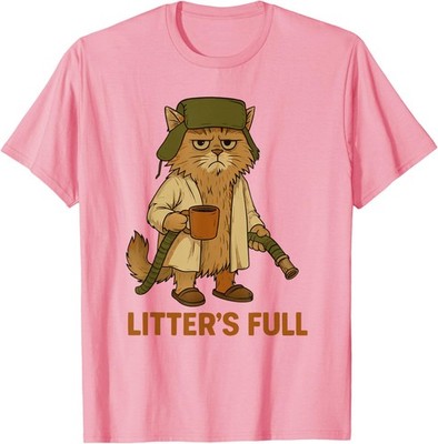 Litter s Full Funny Cat Lovers Christmas Xmas Funny Unisex T-Shirt