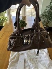 Chloe Vintage Paddington Leather Shoulder Bag Brown