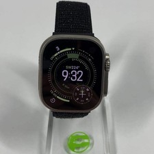 Unlocked Apple Watch Ultra 49MM Natural Titanium Black Sport Band MQEX3LL/A