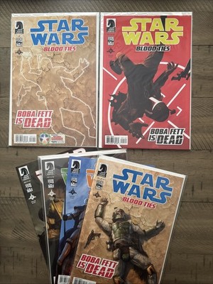 Star Wars Blood Ties Boba Fett Dead Set 1 Diamond Variant Dark Horse 2-4 Lot NM