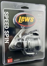 Lew's Speed Spin RH Spinning Fishing Reel 6.2:1 300 SS300HSG2C Speed Gears Reel