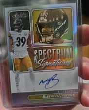 2022 Panini Absolute Spectrum Signatures Minkah Fitzpatrick #SPEC-MF /75 (AU)