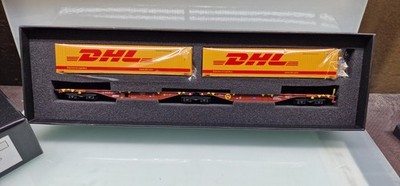 B-Models 59.106 Güterwagen Containertragwagen Sggmrss B-touax 45ft Container DHL