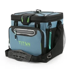 Titan by Arctic Zone 24 Can Zipperless 12 Quart Soft Sided Cooler, Green