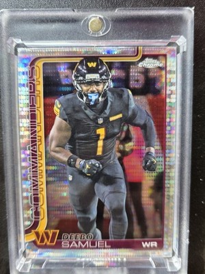 DEEBO SAMUEL RARE Refractor   COMMANDERS Investment Card NON AUTO