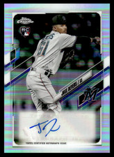 2021 Topps Chrome Update Jose Devers #CUSA-JED Marlins Autographs Refractor MLB 