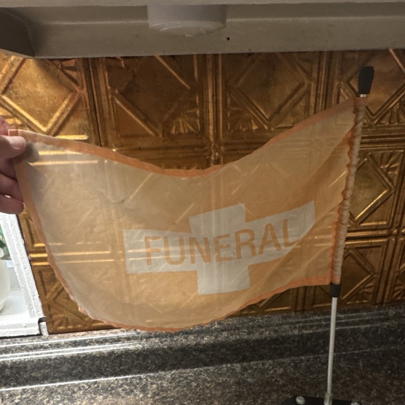 Vintage Funeral Flags. GOTHIC, FUNERAL, ODDITIES