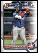 Ronnier Quintero 2022 Bowman Prospects Chicago Cubs #BP-124