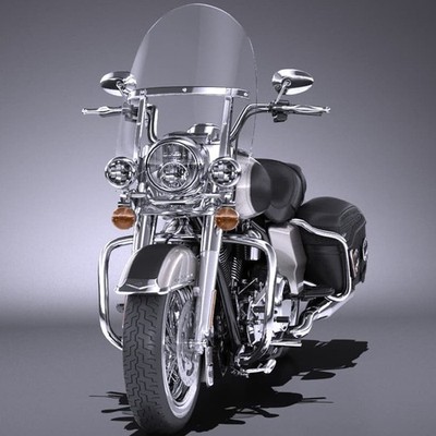 For Harley Road King 94-25 Clear 28'' x 22'' Detachable Quick Release Windshield
