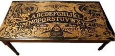 Handmade Ouija Board Coffee Table DIY Plans Spirit Talking Board Home Furniture