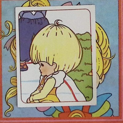 RAINBOW BRITE REGINA REGENBOGEN BLONDINE IRIDELLA RAINBOW AUTOCOLLANT