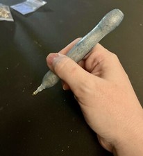 Handmade Resin Ergonomic Shaped Diamond Art Pen - Blueberry Swirl