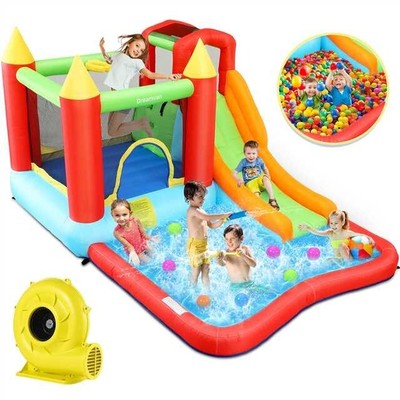 Quick Infalation Bouncy House Inflatable Bounce House with Splash Pool Best Gift