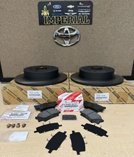 2018-2022 FWD TOYOTA CAMRY L, LE & SE OEM REAR BRAKES ROTORS TCMC PADS & SHIMS