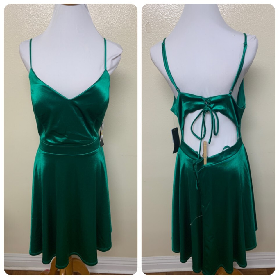 slim fit dress slacks City Studios Juniors' Draped Sleeveless Satin Fit & Flare Dress MSRP $ –  DGFOutlet main image 1