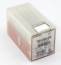 50 Kyocera Tycom PCB CNC S700 Slot Drill Bits 0.0240 inch #73 700.0240.280