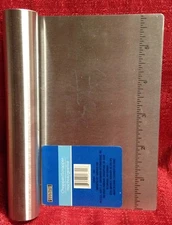 Metal Chopper Scraper Dough Cutter Separator Kitchen Gadget With Built In Ruler
