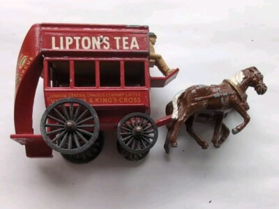 Vintage Matchbox Lesney Models of Yesteryear Nr. 12 - Pferdebus ''Lipton's Tea''