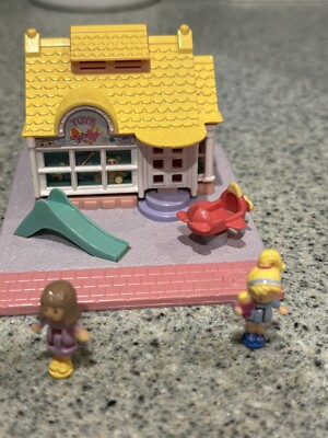 Vintage Polly Pocket 1993 Toy Shop Compact Playset  100% Complete Bluebird