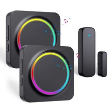 Door Chime with 600FT Range 32 Sounds 5 Volume Levels for Home or Business Use