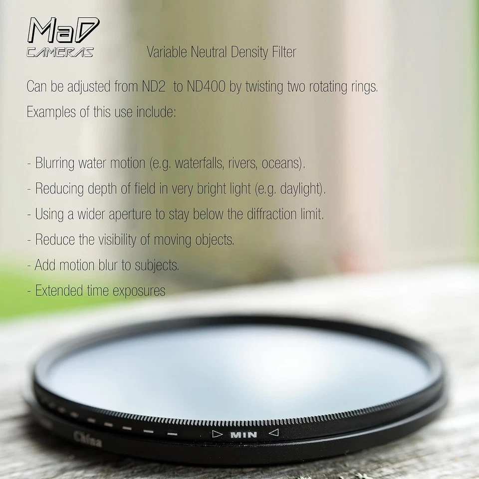 MaD Cameras Filters for Canon EOS 1100D 1200D 1300D 2000D 4000D 600D 700D etc - Image 4 of 4