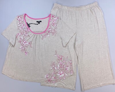 Women's Simplyvera Vera Wang Two Piece Pajama Set NEW