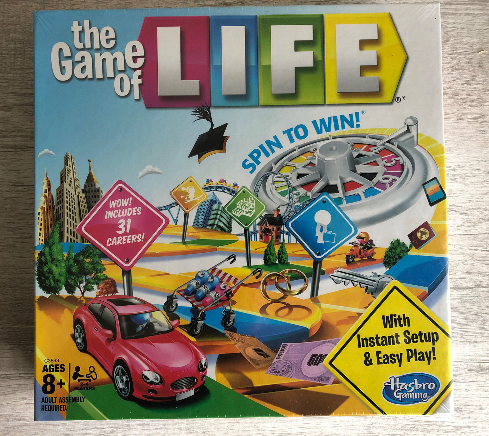 HASBRO GAMING The Game of Life Board Game for Families and Kids Ages 9 and  Up, Game for 2-4 Players Strategy & War Games Board Game - The Game of Life  Board