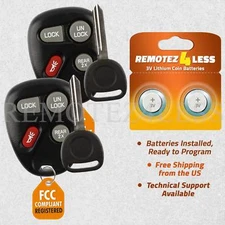 2 for 2002 2003 2004 2005 Chevrolet Blazer Keyless Entry Remote Fob Car Key