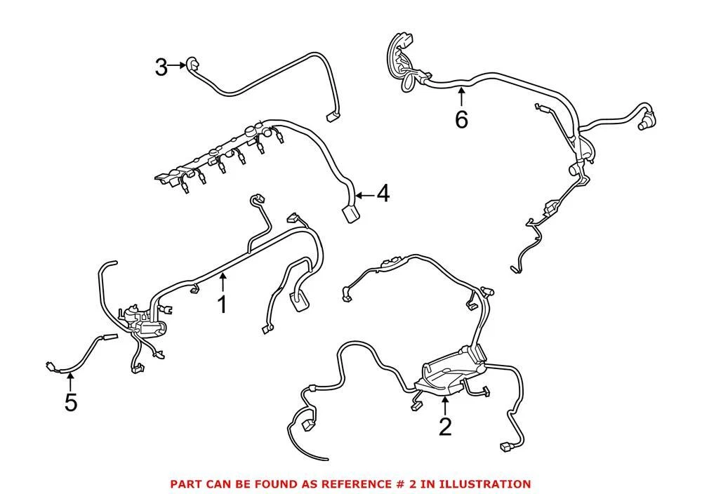Genuine OEM Driver Left Engine Wiring Harness For BMW 12518605145  