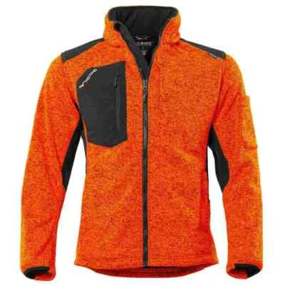 PROTECTANO Strick-FleeceJacke Orange Arbeitsjacken Herren Steppjacke OVP