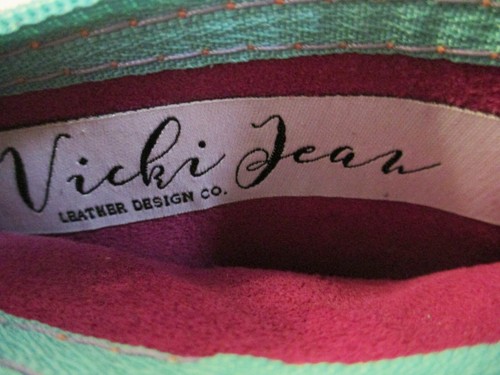 Vintage Vicki Jean Wildleder Leder Geldbörse "Oh Sh*t" Fuchsia - Bild 2 von 2