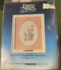 Precious Moments God Loves Me Stitchery Picture Kit 1081 Paragon Needlecraft