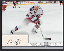 Petr Prucha 2006-07 Be A Player Portraits 8x10 Autograph NY Rangers