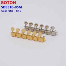 1 Set Of 6 Inline Goto Hs Ds510-05mkson Vintage Guitar Machine Head Tuner Jp 1 Set Of 6 Inline Goto Hs Ds510-05mkson Vintage Guitar Machine Head Tuner Jp