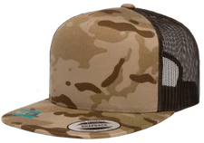 Yupoong Mens Five-Panel Classic Trucker Cap Flat Bill Baseball Hat - 6006