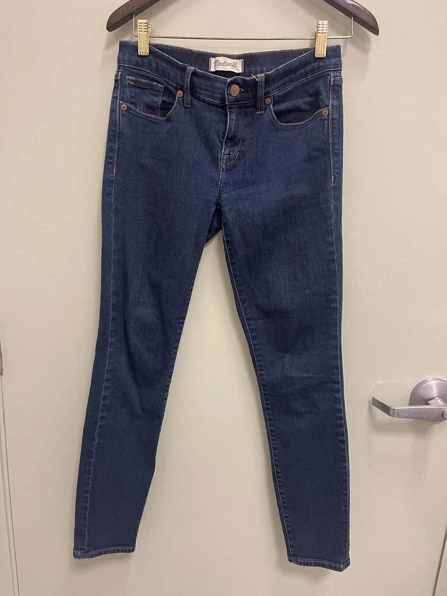 Madewell Size 26 Dark Wash Low Rise Skinny Jean RN77388