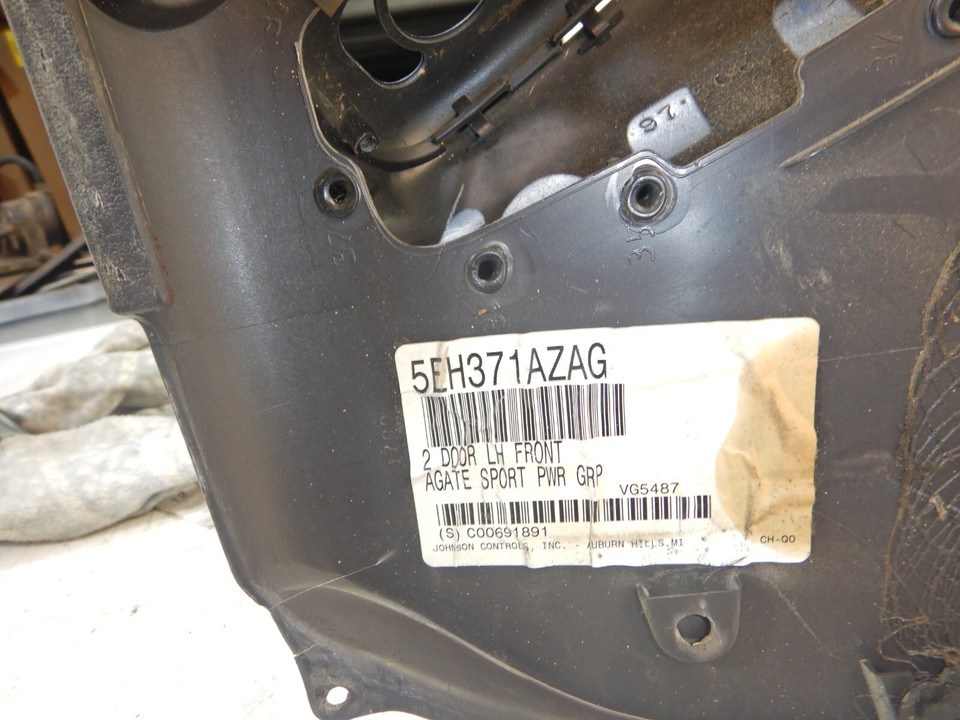 Jeep Cherokee XJ 9701 OEM Front Interior 2 Door Panel Driver Agate