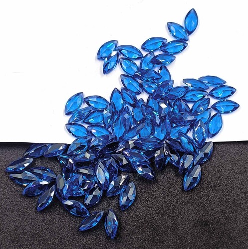 10 Pcs Natural Ceylon Blue Sapphire Loose Marquise Cut 10x5mm Loose Gemstone 24N - 第 8/11 張圖片